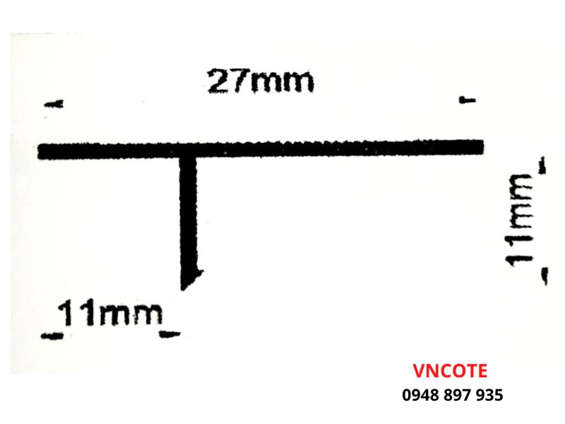 Nẹp nhựa tách khe vật liệu DF-12, dài 2,2m/thanh