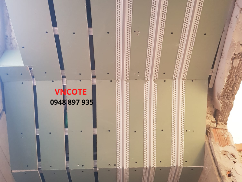 Nẹp nhựa ron thạch cao JTC-12 màu trắng