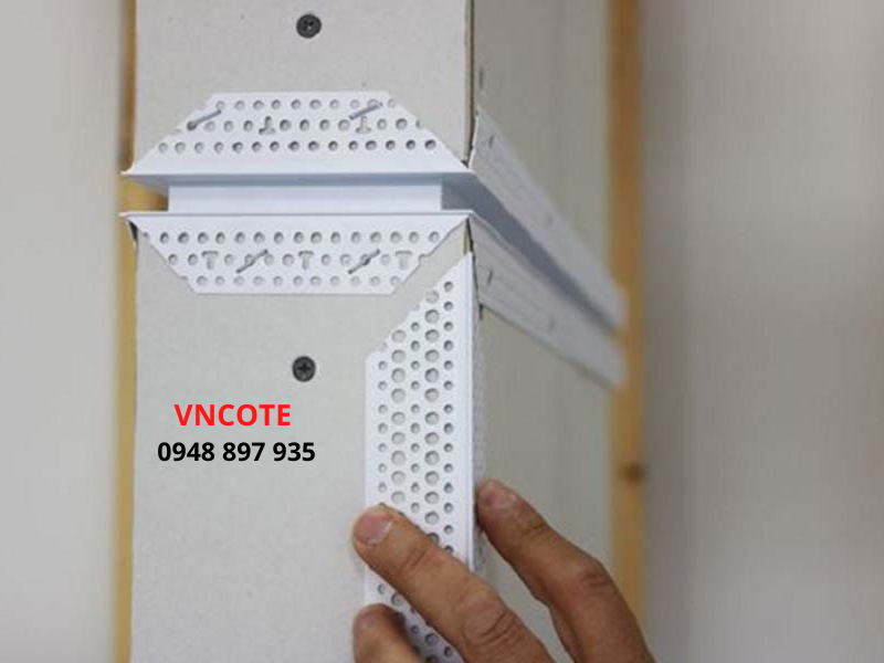 Nẹp nhựa ron thạch cao JTC-12 màu trắng