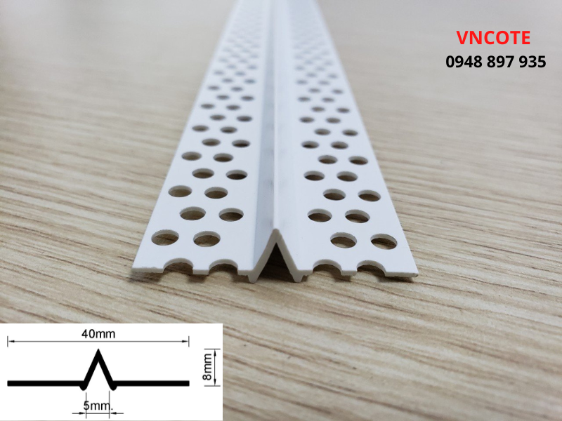Nẹp khe co giãn thạch cao JTC-05, L=2.5m/thanh