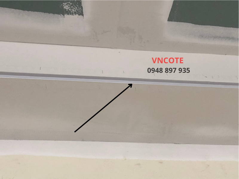 Nẹp W-09 tạo viền chỉ thạch cao , L=2.2m/thanh