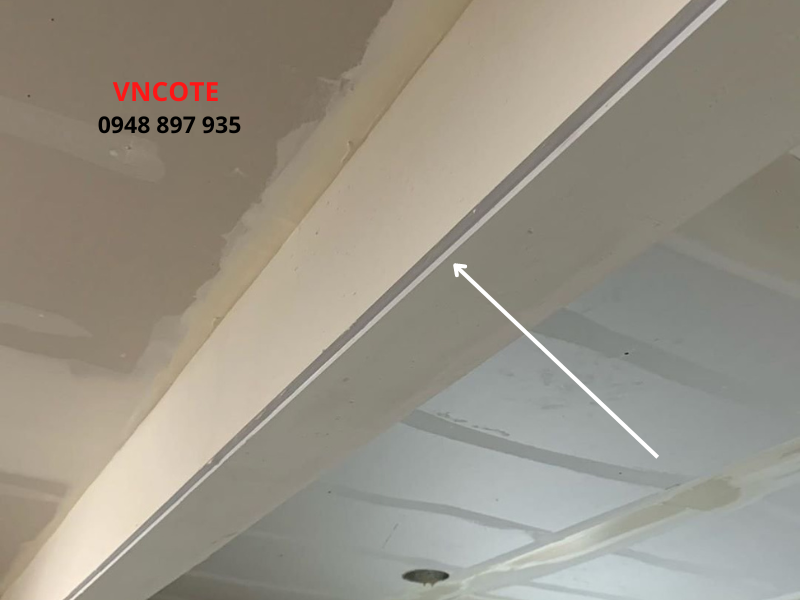 Nẹp W-09 tạo viền chỉ thạch cao , L=2.2m/thanh