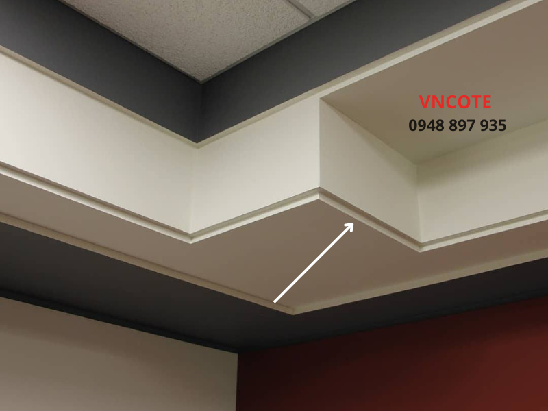 Nẹp W-09 tạo viền chỉ thạch cao , L=2.2m/thanh