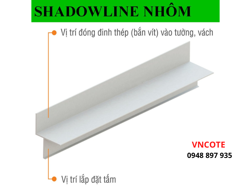 Thanh nhôm 12.5ly cho trần thạch cao, L=3m/thanh
