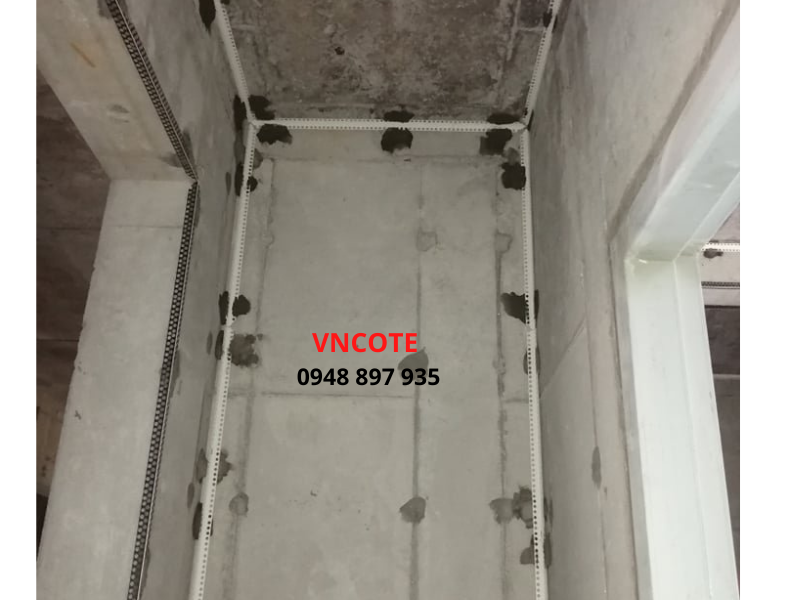 Nẹp nhựa V góc âm trần thạch cao VA-20, L=2.2m/thanh