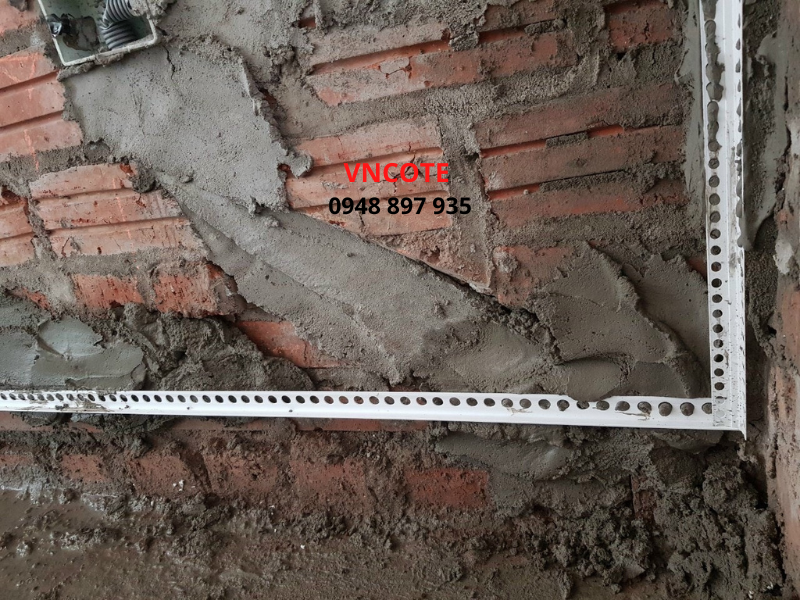 Nẹp chặn vữa tường xây trát VL-01, L=2.2m/thanh