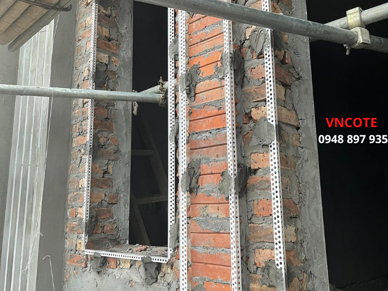 Nẹp nhựa trát tường TG-10,  L=2,5m/thanh