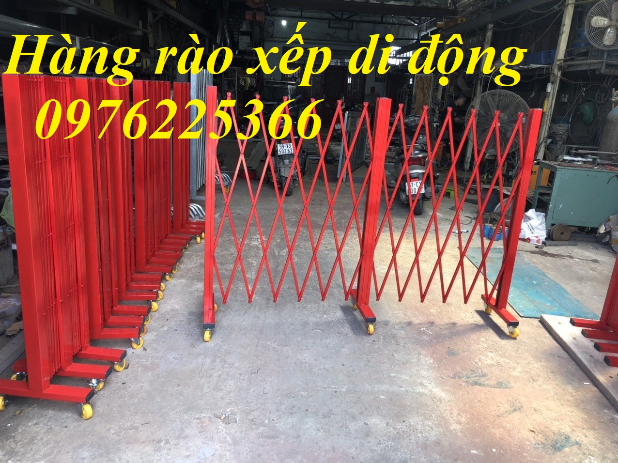 chuyên bán hàng rào xếp sắt ,hàng rào xếp có bánh xe,hàng rào di động