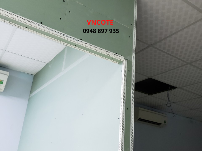 Nẹp nhựa V lưới góc dương thạch cao V-20