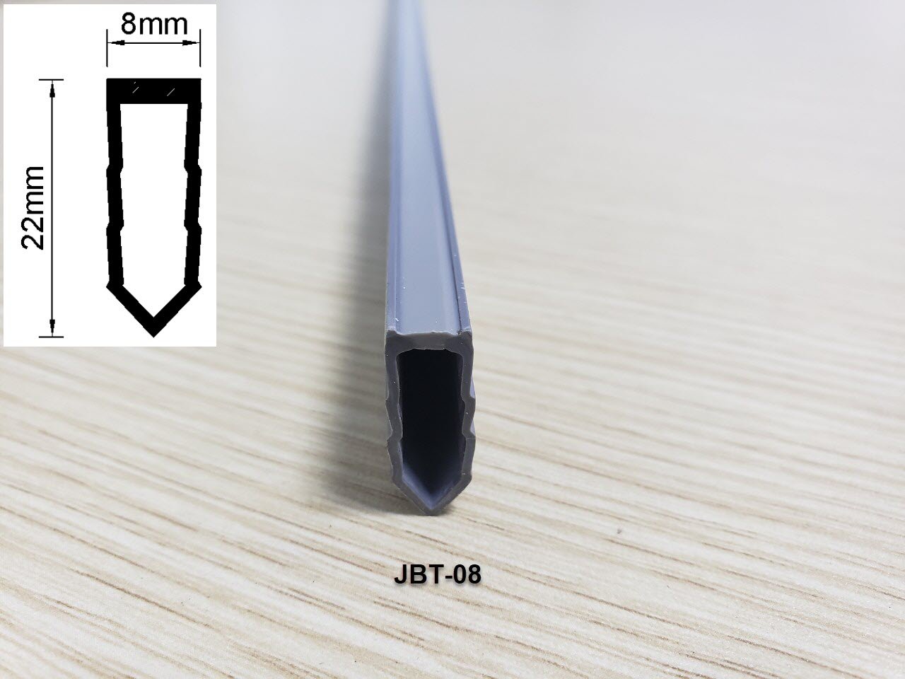 Nẹp nhựa tạo khe co giãn sàn bê tông JBT-08