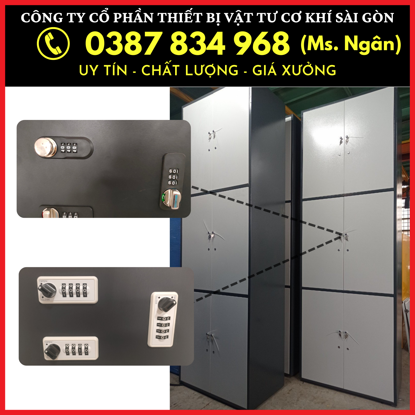 Tủ locker cá nhân cho văn phòng, nhà máy