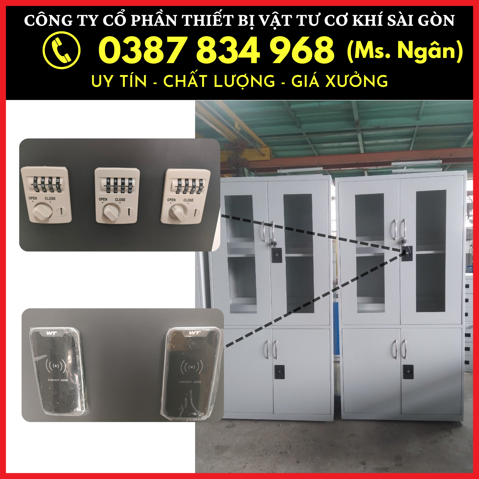 Tủ locker cá nhân cho văn phòng, nhà máy