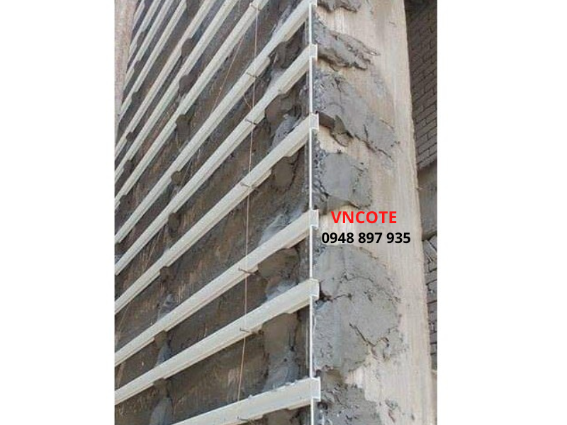 Nẹp chỉ âm tường GV-20, L=2m/thanh