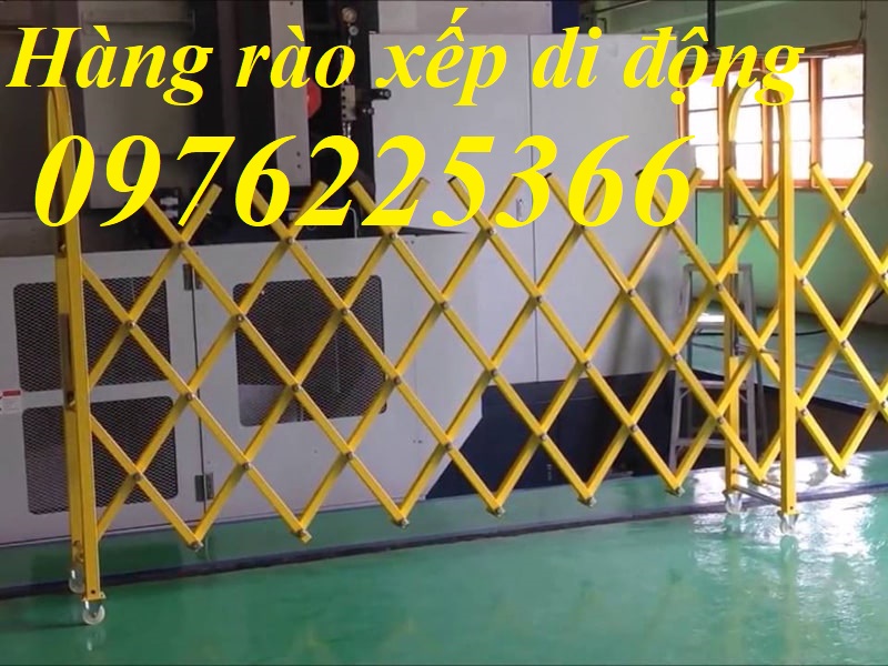 Rào xếp di động kéo tay chữ T -Báo giá hàng rào xếp di động mới nhất