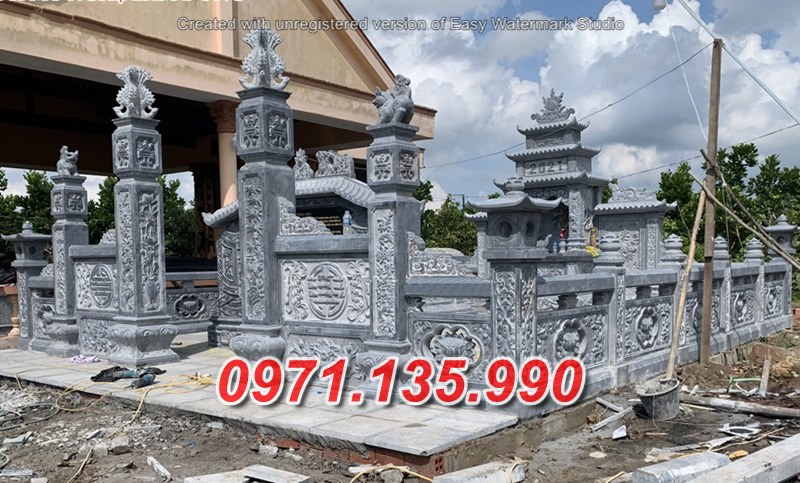 Khuôn viên lăng mộ đá đẹp bán tại đồng nai bạc liêu nghĩa trang đá