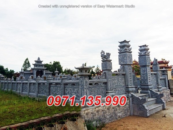 Khuôn viên lăng mộ đá đẹp bán tại đồng nai bạc liêu nghĩa trang đá