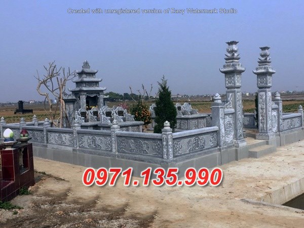 Khuôn viên lăng mộ đá đẹp bán tại đồng nai bạc liêu nghĩa trang đá