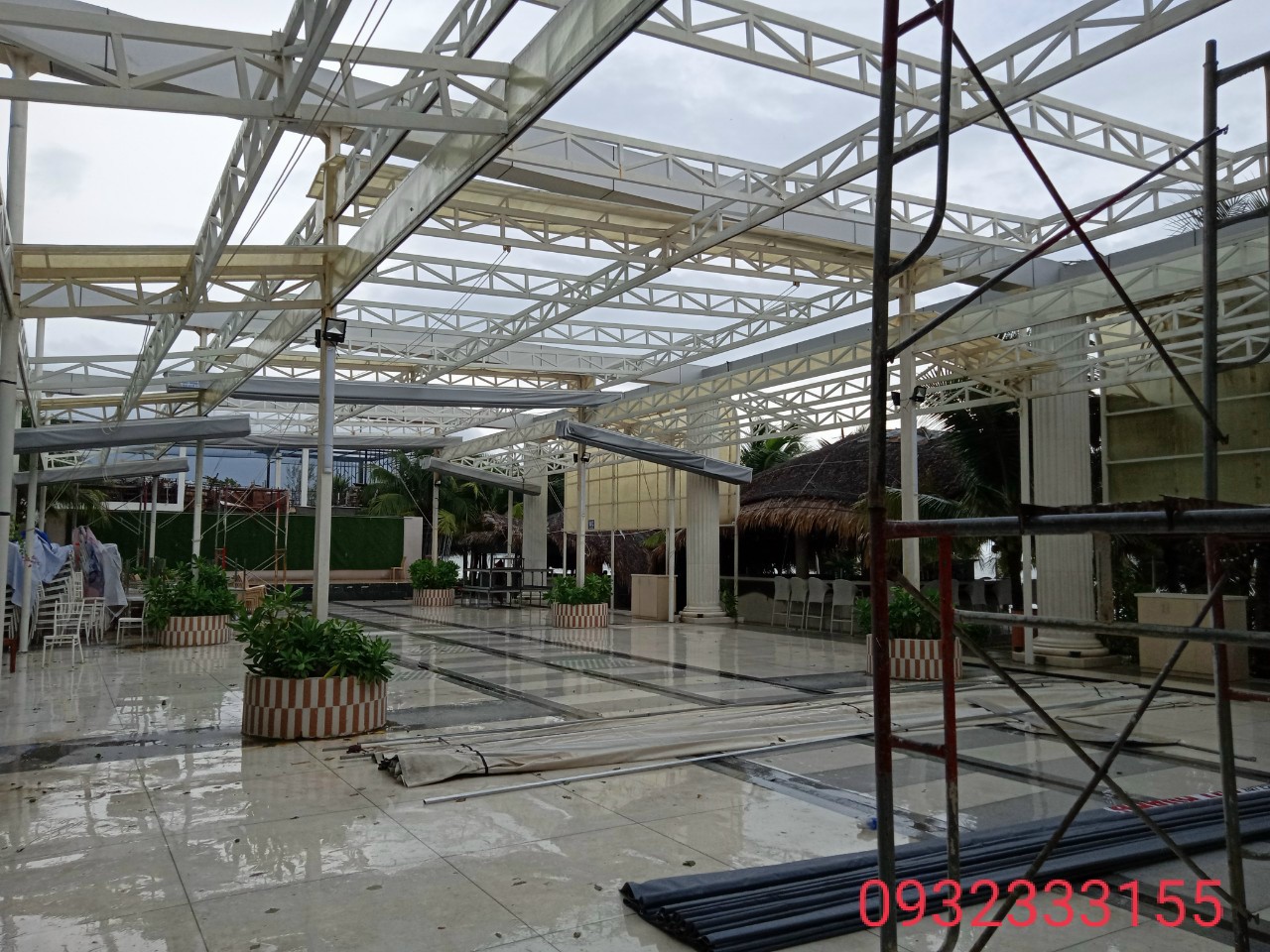 Thi công sữa chữa mái che, bạt xếp, bạt kéo di động