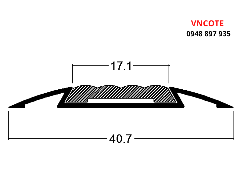 Nẹp cầu thang chống trơn trượt DT-0024