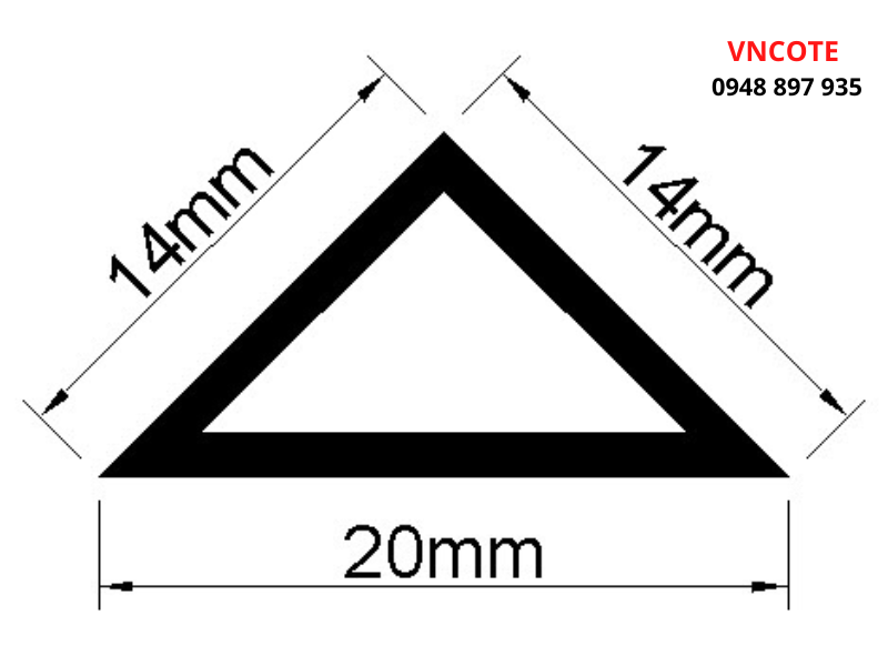 Nẹp tam giác T-20 cho coffa , bê tông