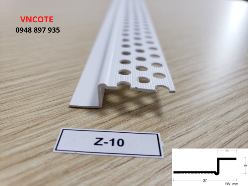Nẹp khe trần vách thạch cao Z-10
