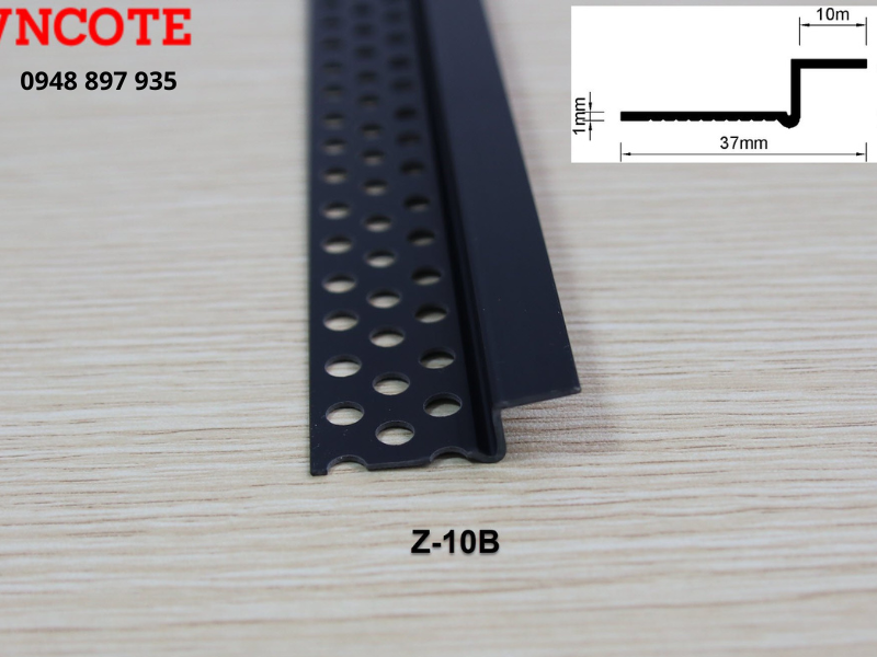 Nẹp khe trần vách thạch cao Z-10