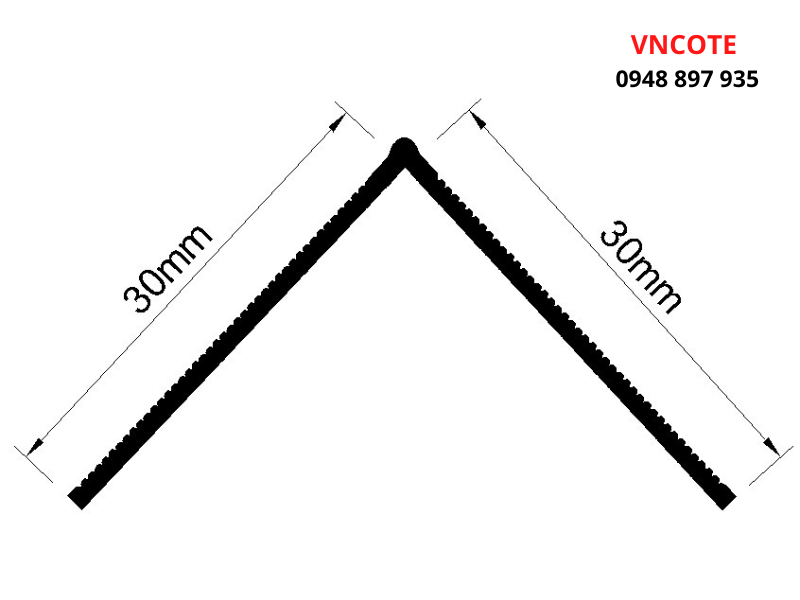 Nẹp V lưới góc thạch cao V-30