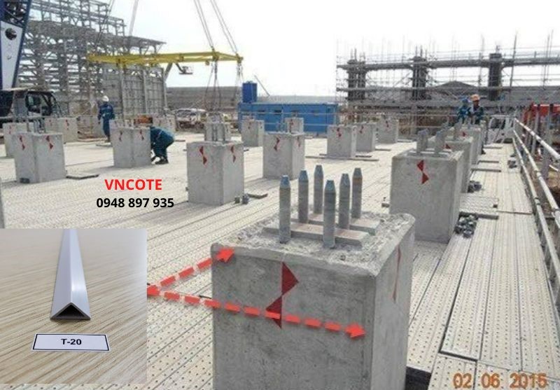 Nẹp tam giác cho bê tông T-30