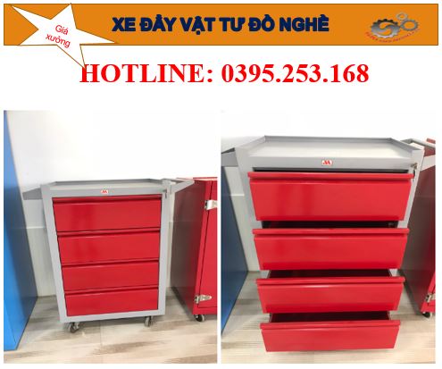 Xe đẩy dụng cụ đồ nghề 04 ngăn moel 8402