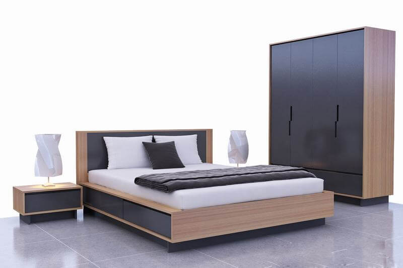 Mẫu giường ngủ gỗ công nghiệp an cường