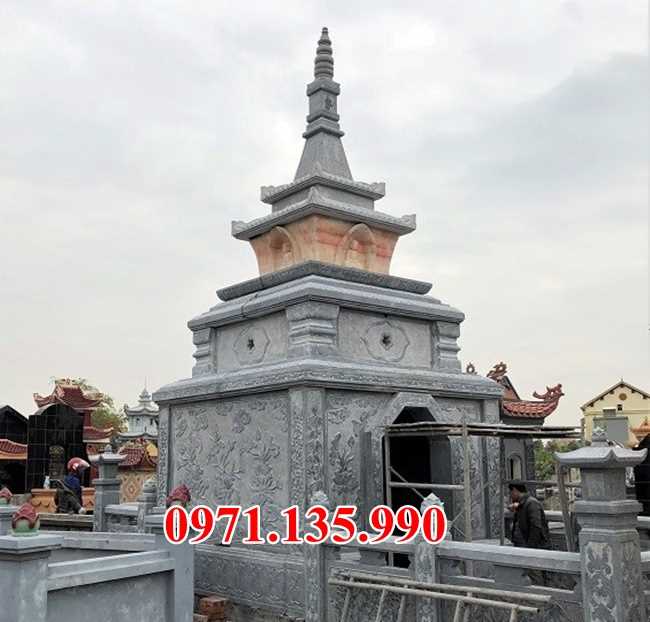 Mẫu mộ tháp chùa bằng đá đẹp để tro cốt bán tại sài gòn