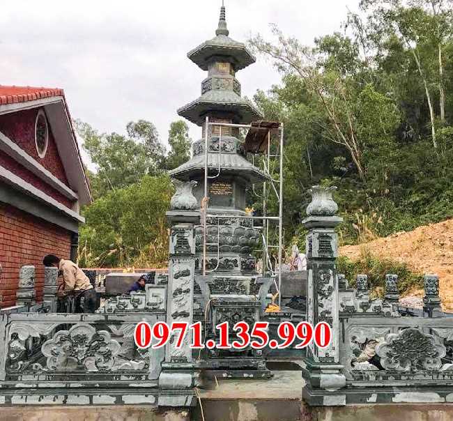 Mẫu mộ tháp chùa bằng đá đẹp để tro cốt bán tại sài gòn
