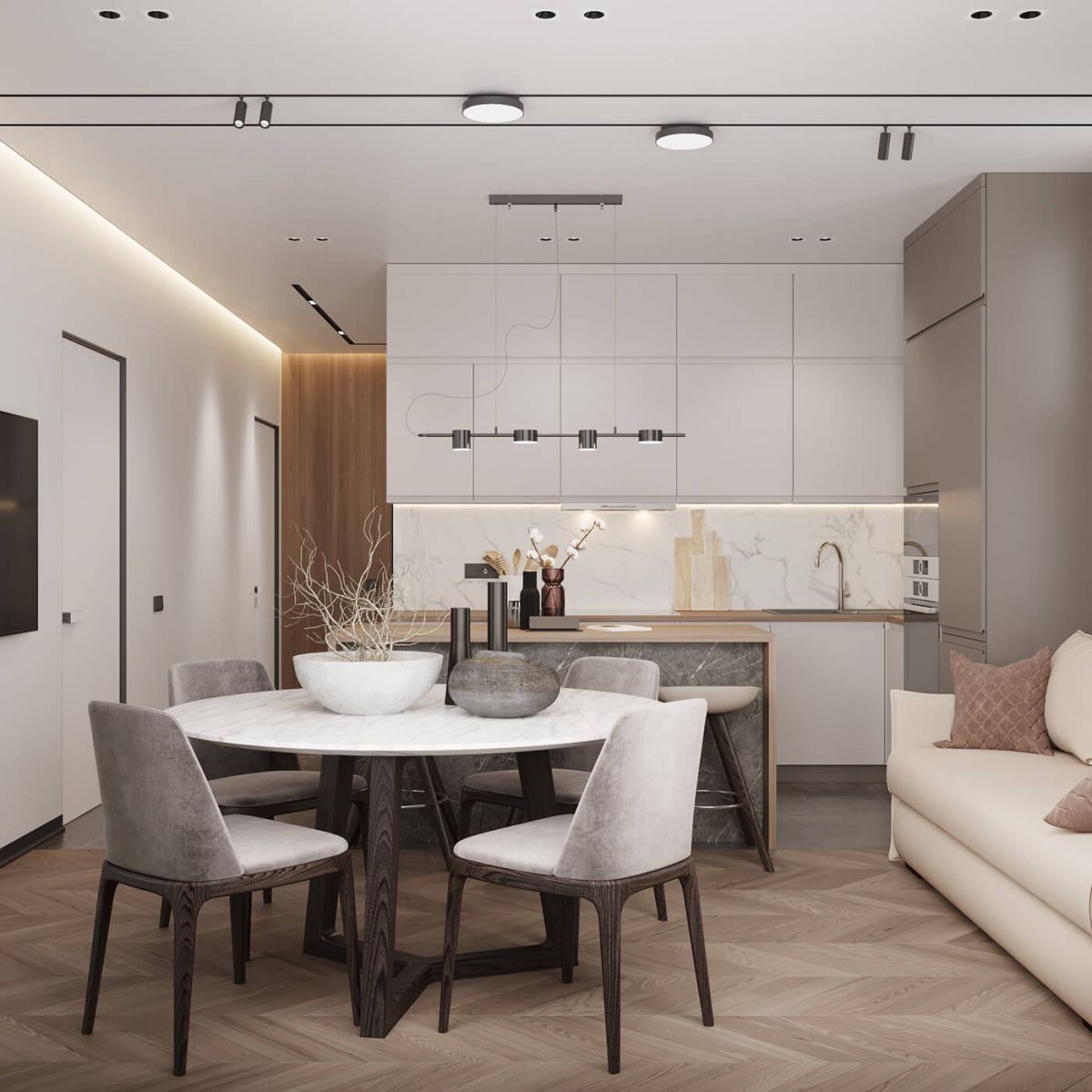 Tủ Bếp Gỗ MDF Đẹp Hcm - Thi Công Tủ Bếp An Cường Giá Rẻ