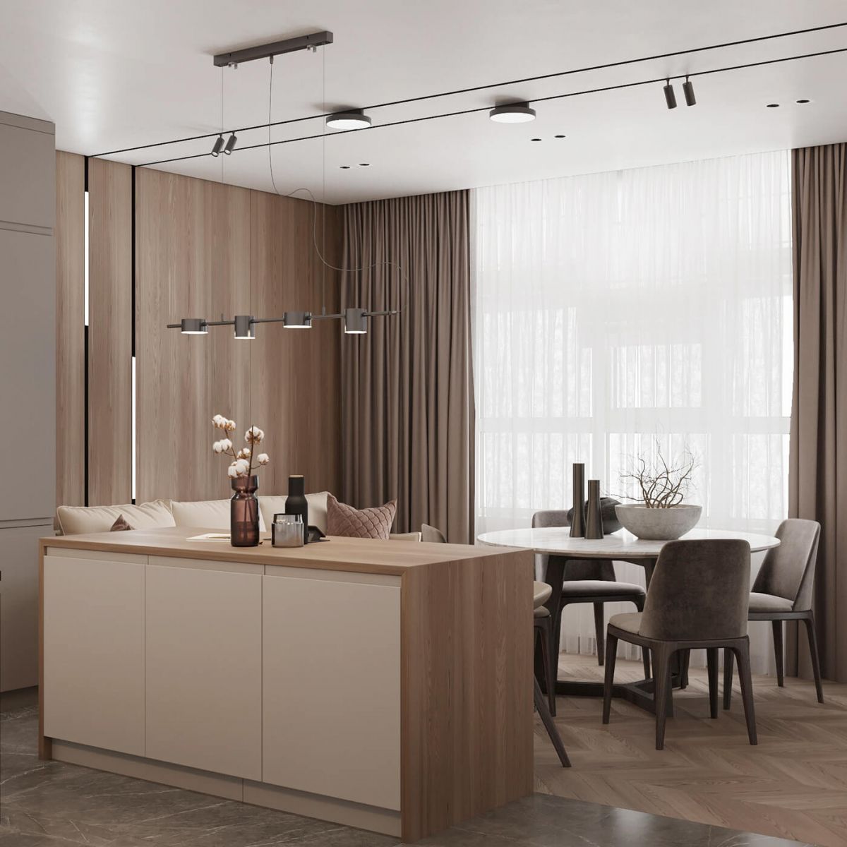 Tủ Bếp Gỗ MDF Đẹp Hcm - Thi Công Tủ Bếp An Cường Giá Rẻ