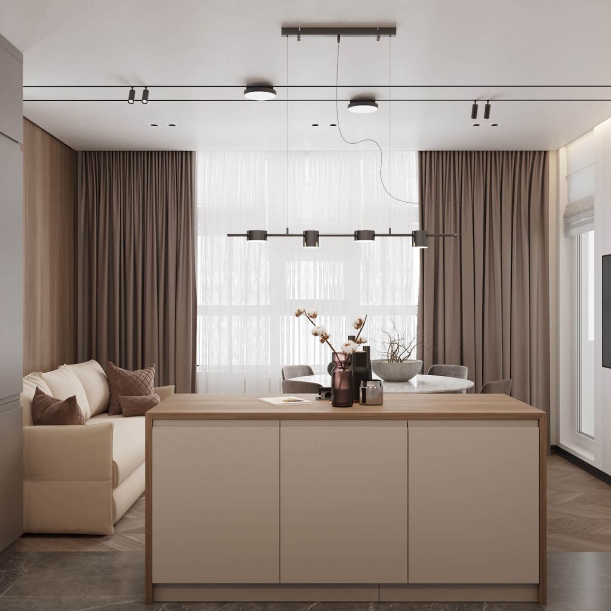 Tủ Bếp Gỗ MDF Đẹp Hcm - Thi Công Tủ Bếp An Cường Giá Rẻ