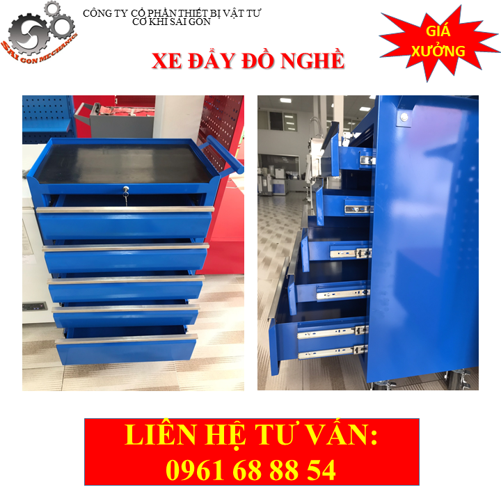 Xe đấy dụng cụ đồ nghề 5 ngăn model CKSG - 8403