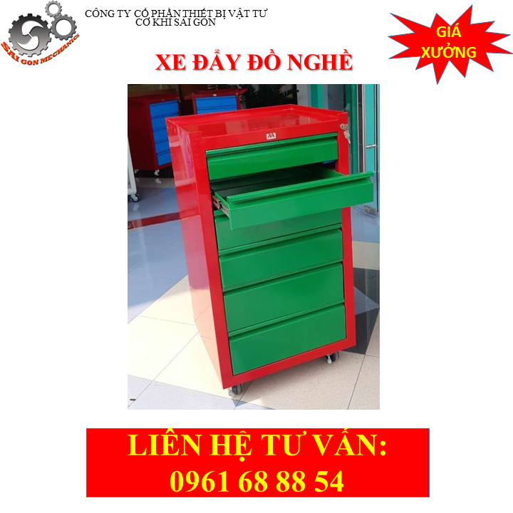 Xe đẩy dụng cụ đồ nghề 6 ngăn model CKSG - 8404