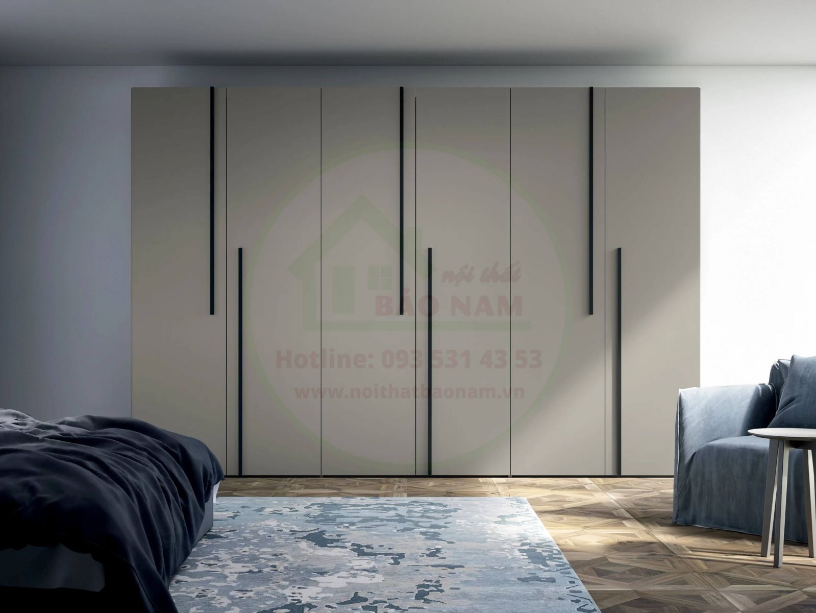 Tủ áo cánh mở đẹp - Thi công tủ áo giá rẻ Thủ Đức