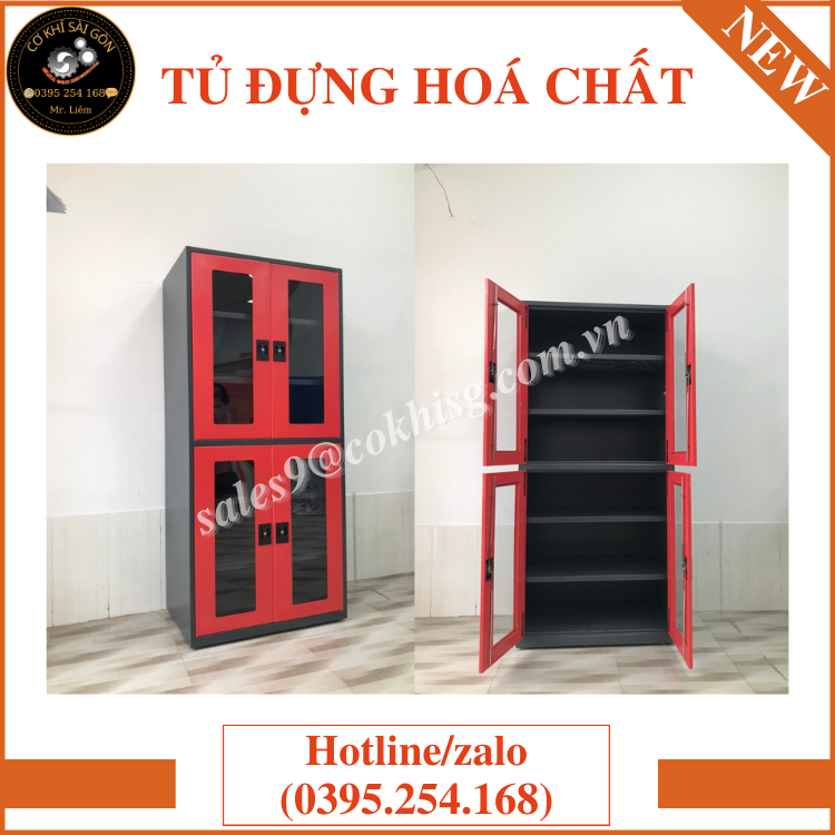 Tủ đựng hoá chất mẫu mới nhất năm 2023, bền đẹp chắc chắn