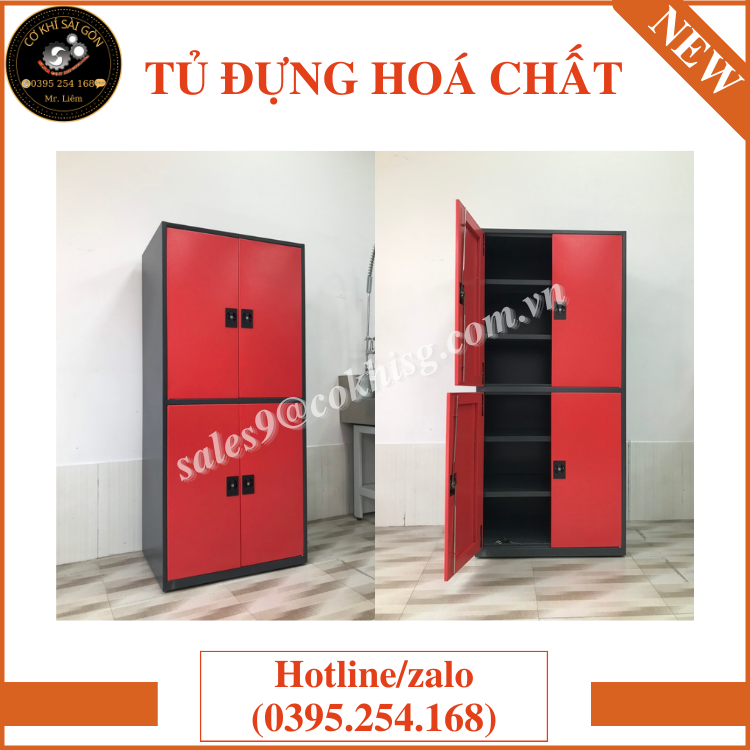 Tủ đựng hoá chất mẫu mới nhất năm 2023, bền đẹp chắc chắn