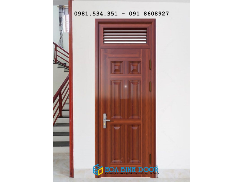 Giá cửa thép vân gỗ 1 cánh tại quận 1-  Báo giá mới nhất