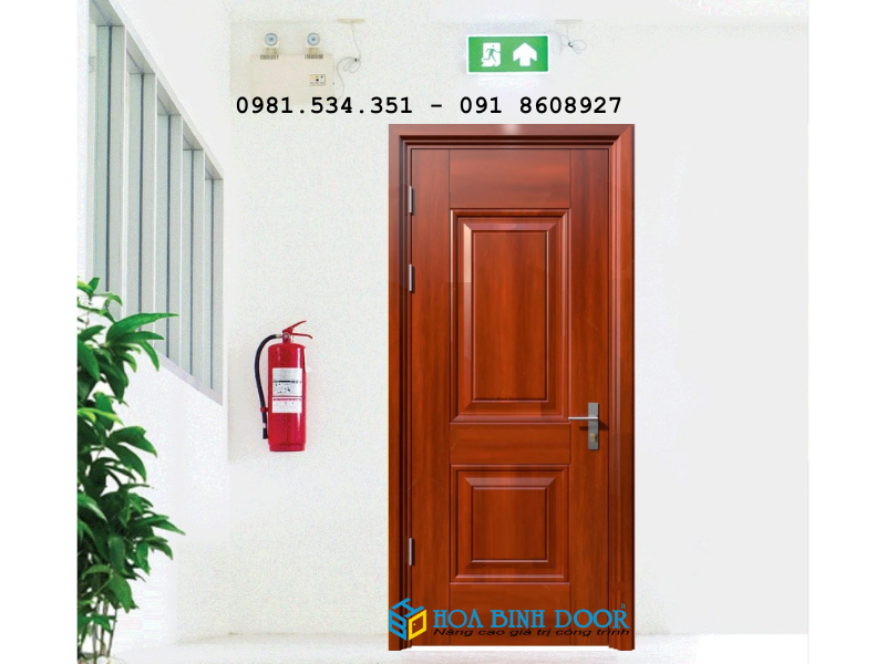 Giá cửa thép vân gỗ 1 cánh tại quận 1-  Báo giá mới nhất