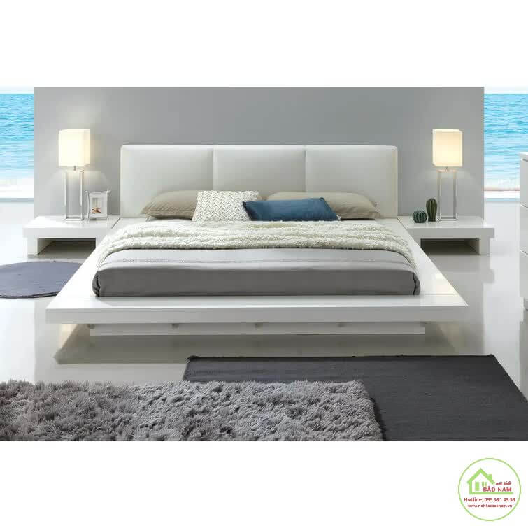 Giường bệt gỗ công nghiệp - Đóng giường ngủ gỗ giá rẻ