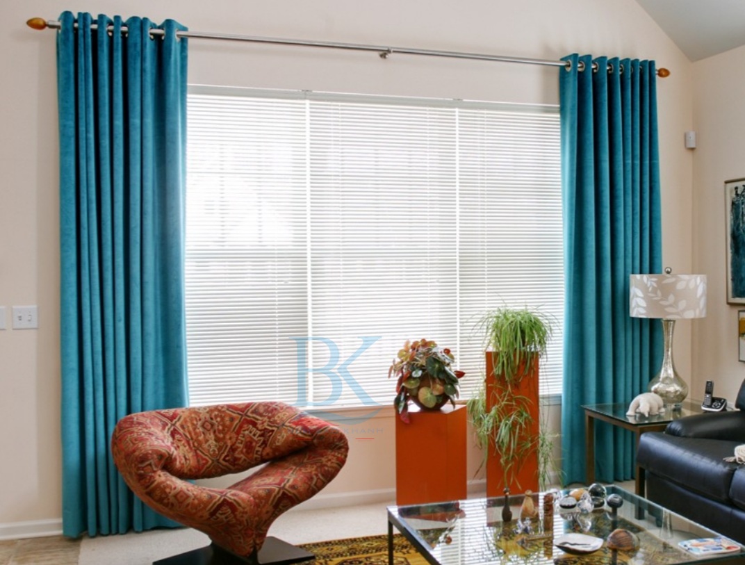Mẫu rèm vải đơn sắc đẹp 2023 tại rèm Bảo Khánh