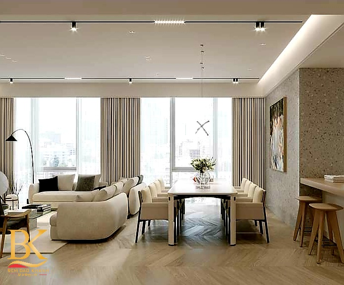 Mẫu rèm vải đơn sắc đẹp 2023 tại rèm Bảo Khánh