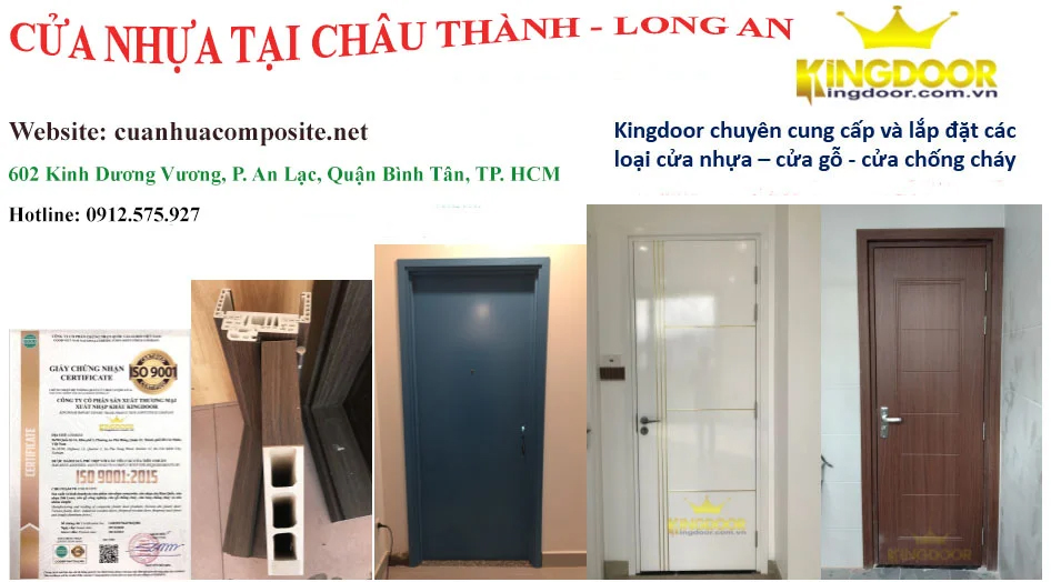 Cửa Nhựa Giả Gỗ Tại Châu Thành - Long An