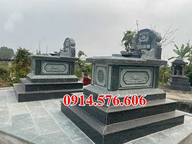 Mẫu mộ đá xanh đẹp bán lai châu thanh hoá lăng mộ tự nhiên nguyên khối