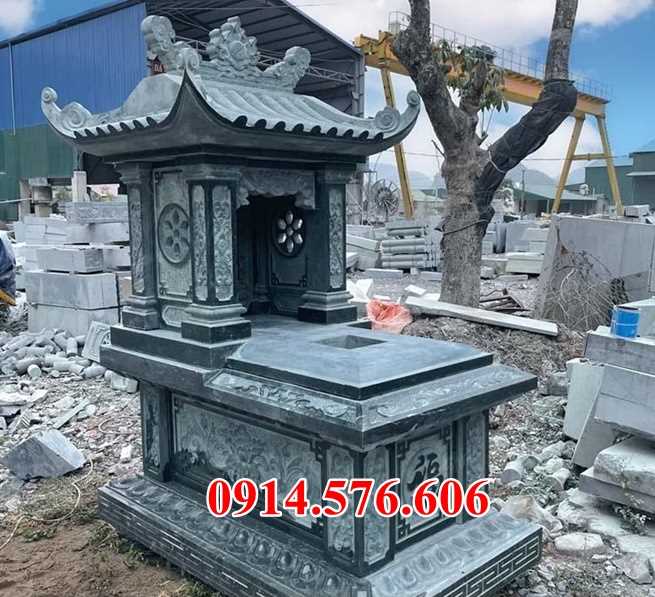 Mẫu mộ đá xanh đẹp bán lai châu thanh hoá lăng mộ tự nhiên nguyên khối