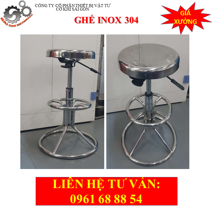 Ghế phòng thí nghiệm inox model CKSG - 9109