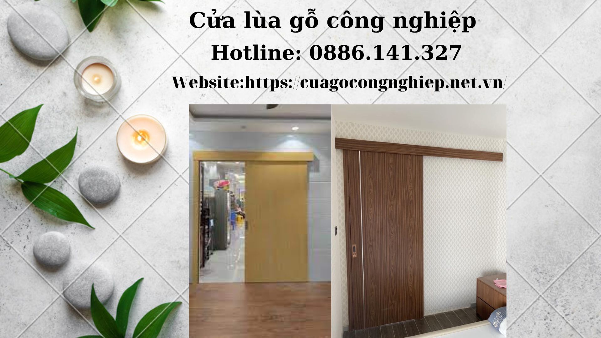 Cửa lùa gỗ công nghiệp - Mẫu cửa phòng ngủ đẹp